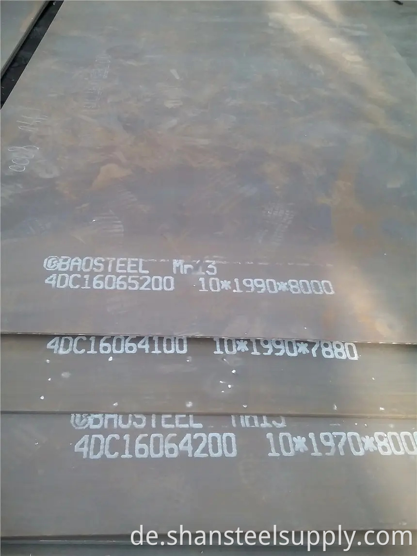 Mn13 Wear Resistant Steel Plate